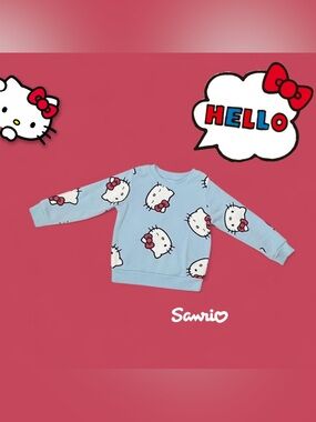 Hello Kitty Light Blue Kids Sweatshirt